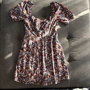 Floral Puff Sleeve Dress